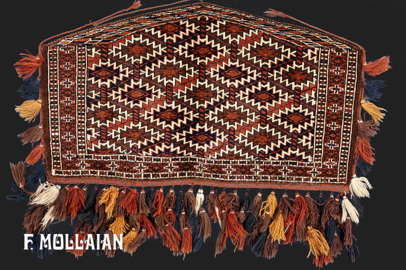 Antique Turkmen Asmalik Yomut Rug n°:44075003